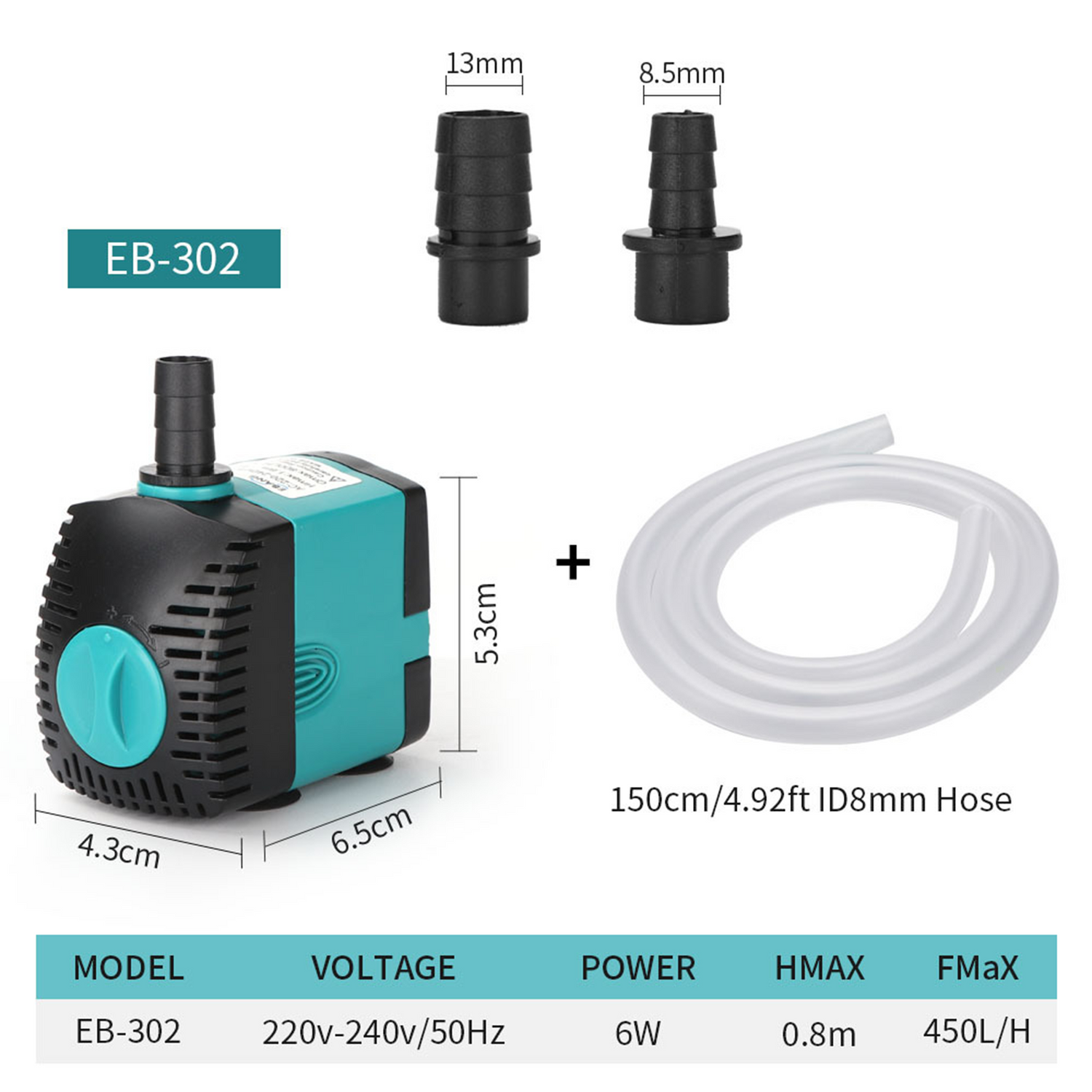 Submersible Water Pump for Aquarium, DIY Filter & Pond