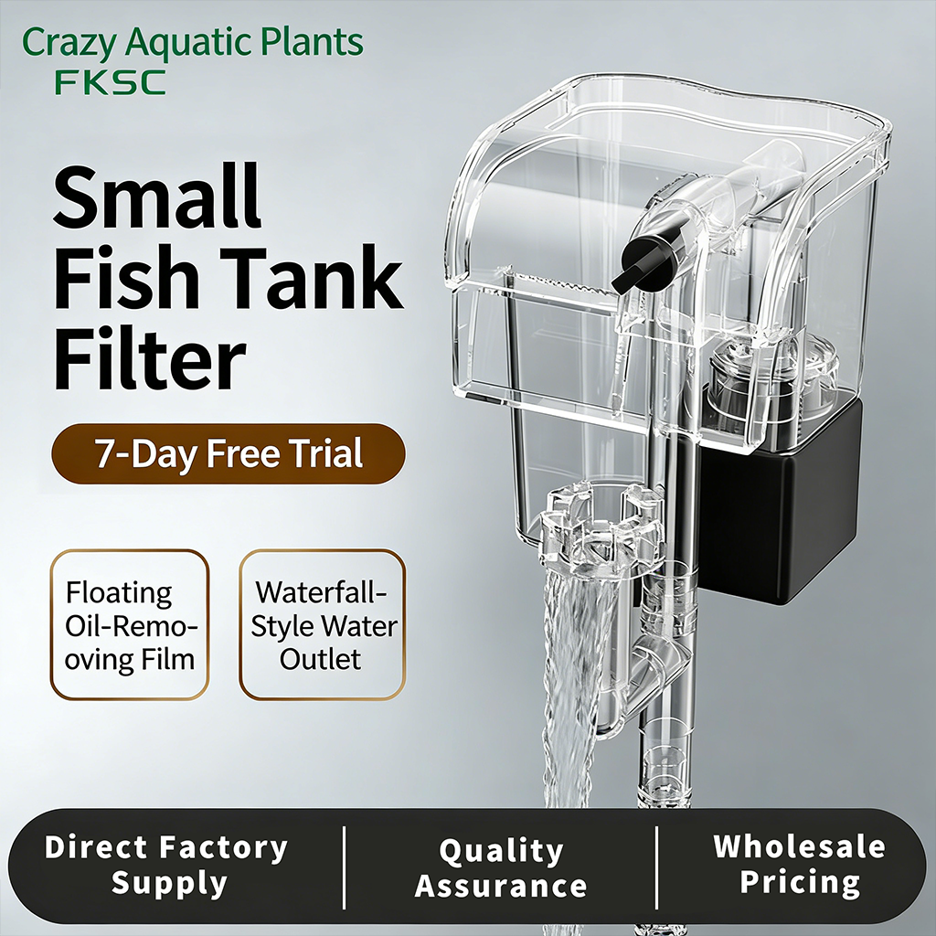 Whisper-Quiet Aquarium Filter with Surface Skimmer — Clean Water