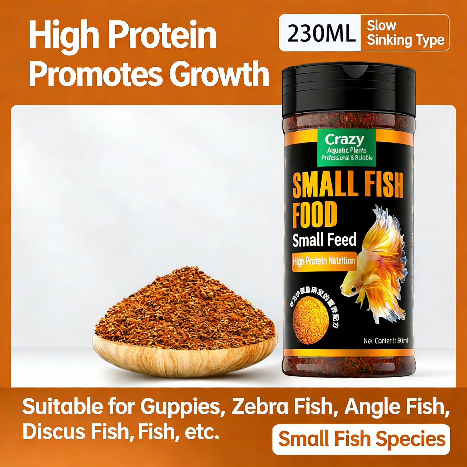Premium Small Fish Food — Targeted Nutrition Formulas